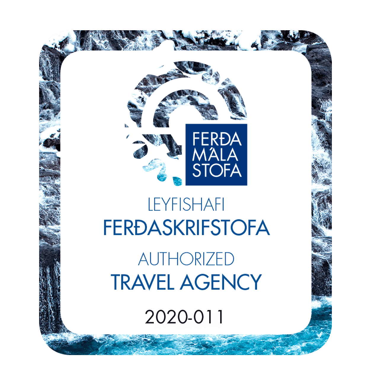 Image that says Leyfishafi Ferðaskrifstofa Authorized Travel Agency.