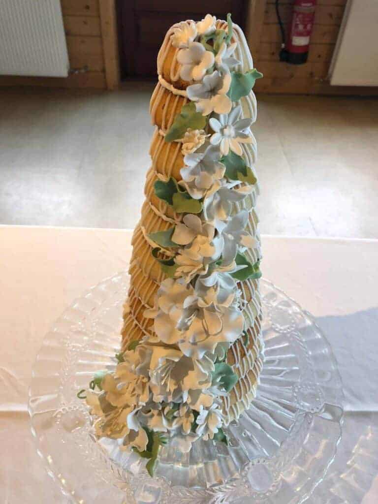 Kransakaka Icelandic traditional wedding cake