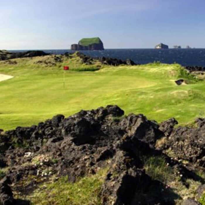 Golf course on the Westman Islands.