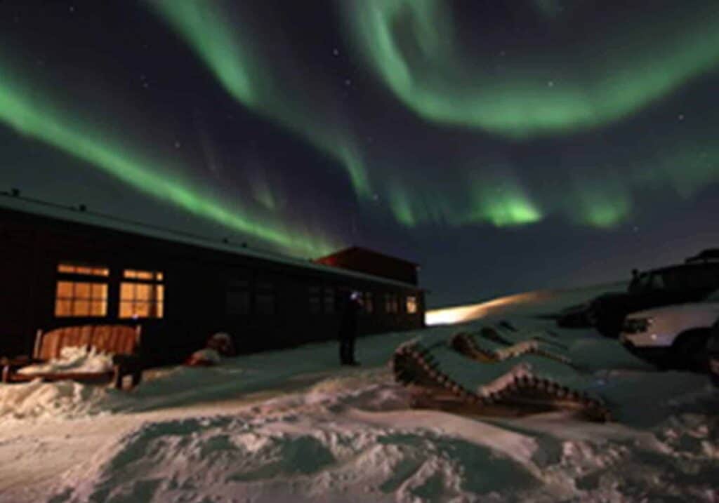 The Northern Lights displays on January 31st at Hotel Rangá.