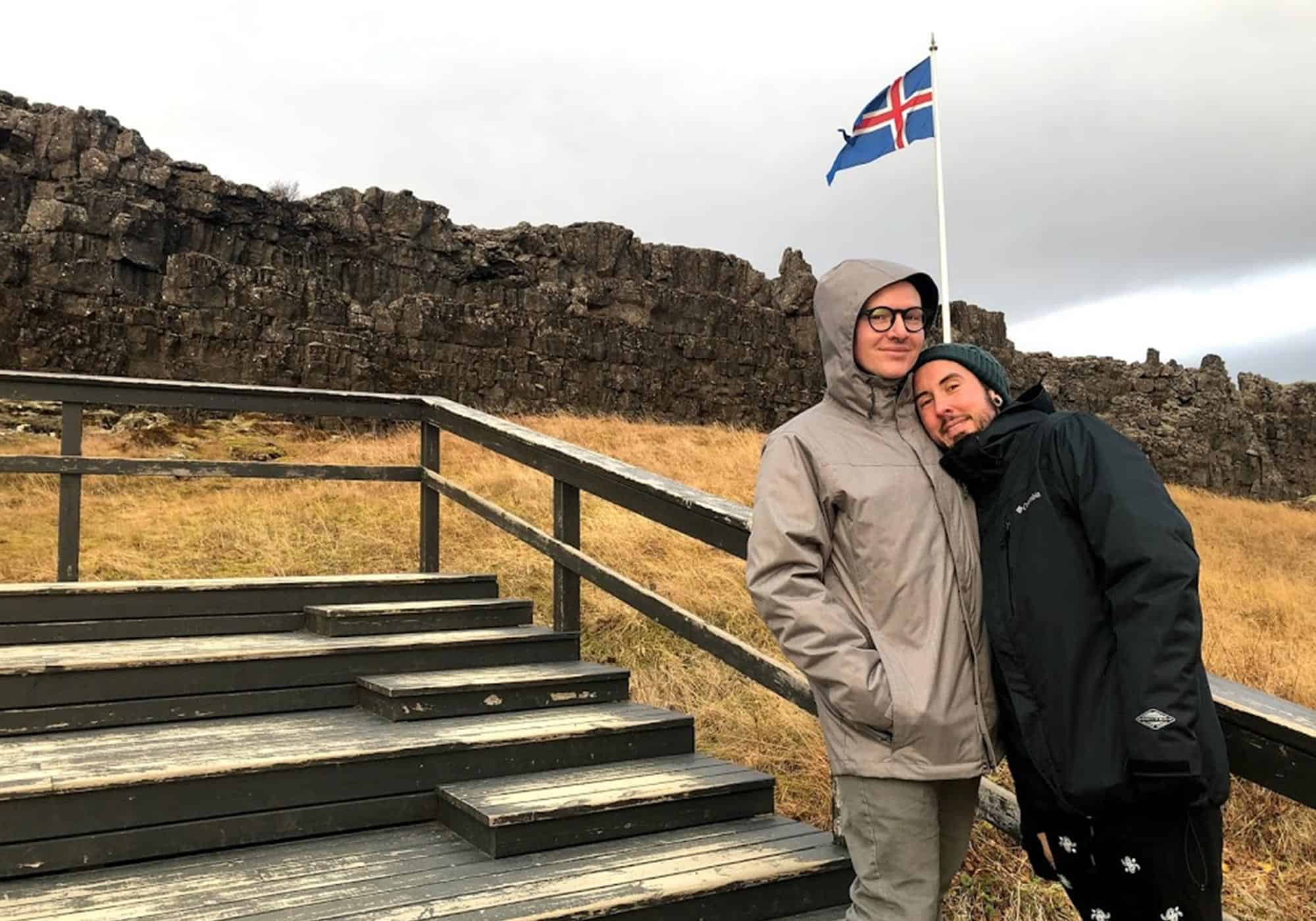 Biff Chaplow and Trystan Reese at Þingvellir National Park.