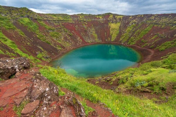 Kerið crater south Iceland Golden Circle