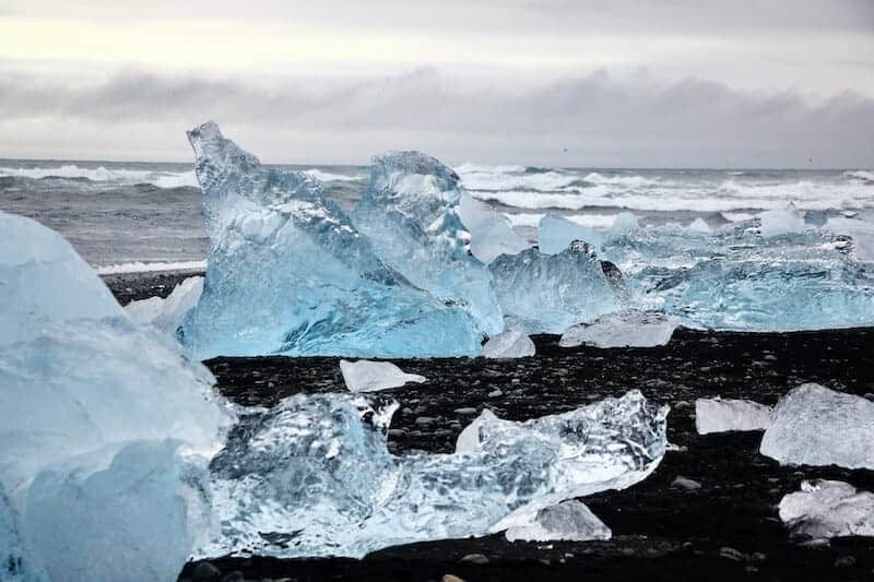 A picture from Jökulsárlón Glacier Lagoon in south Iceland.