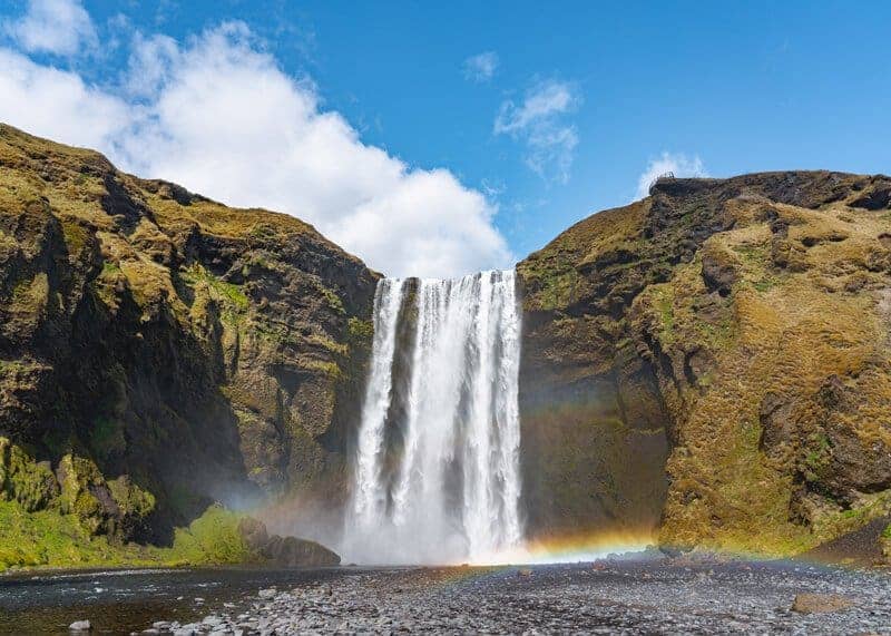 Skógafoss waterfall south Iceland