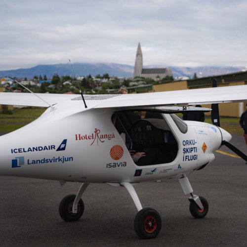Iceland's first electric airplane.