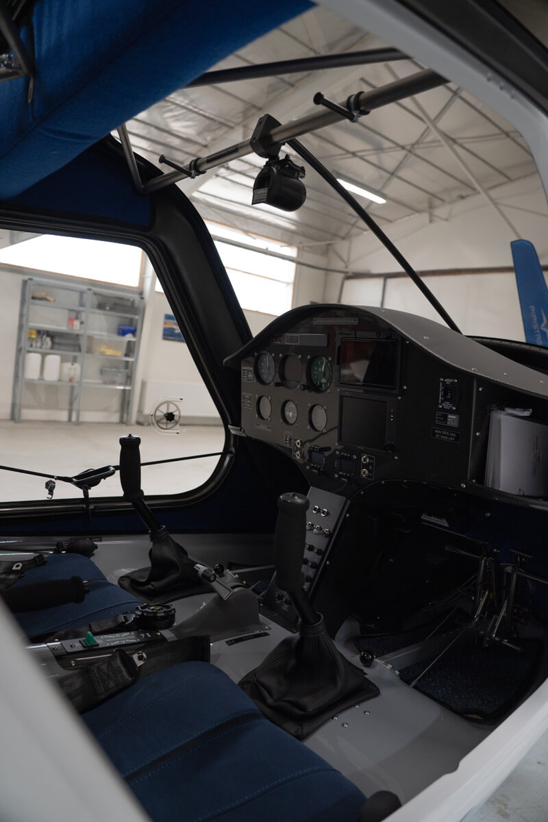cockpit of Iceland's first electric aircraft